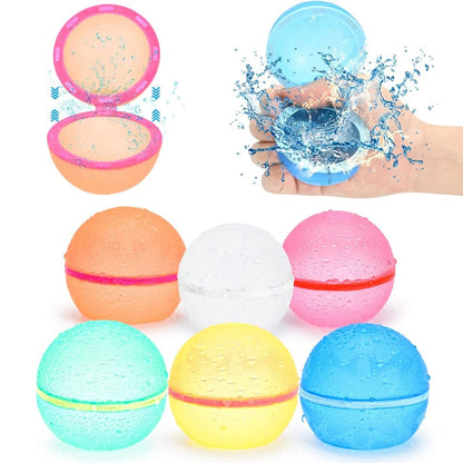 Bolas de água reutilizáveis coloridas