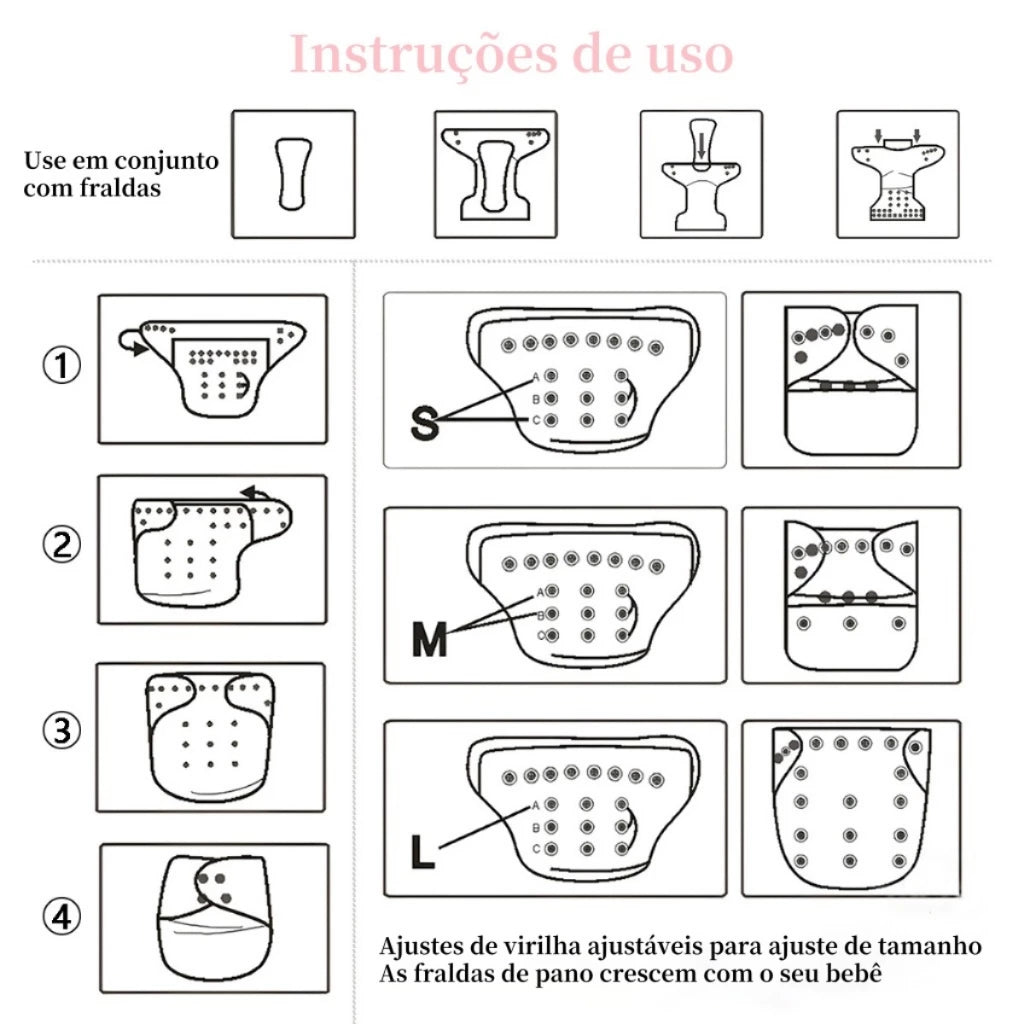 Fralda Aquática Reutilizável